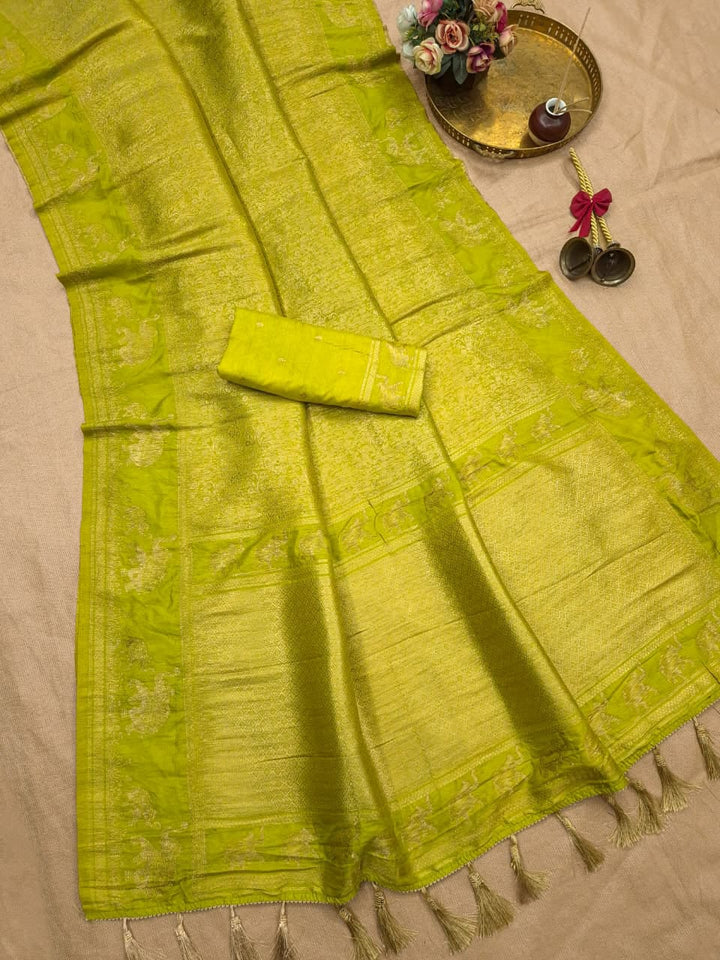 Peshwa Legacy Designer Banarasi Khadi Silk Saree