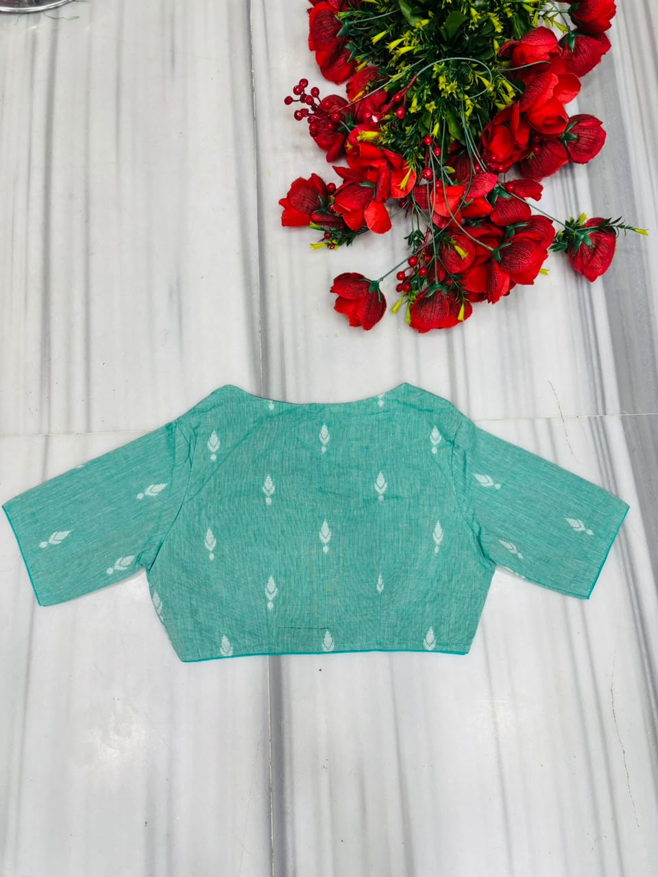 The Graceful Scholar Punjabi Collar Blouse