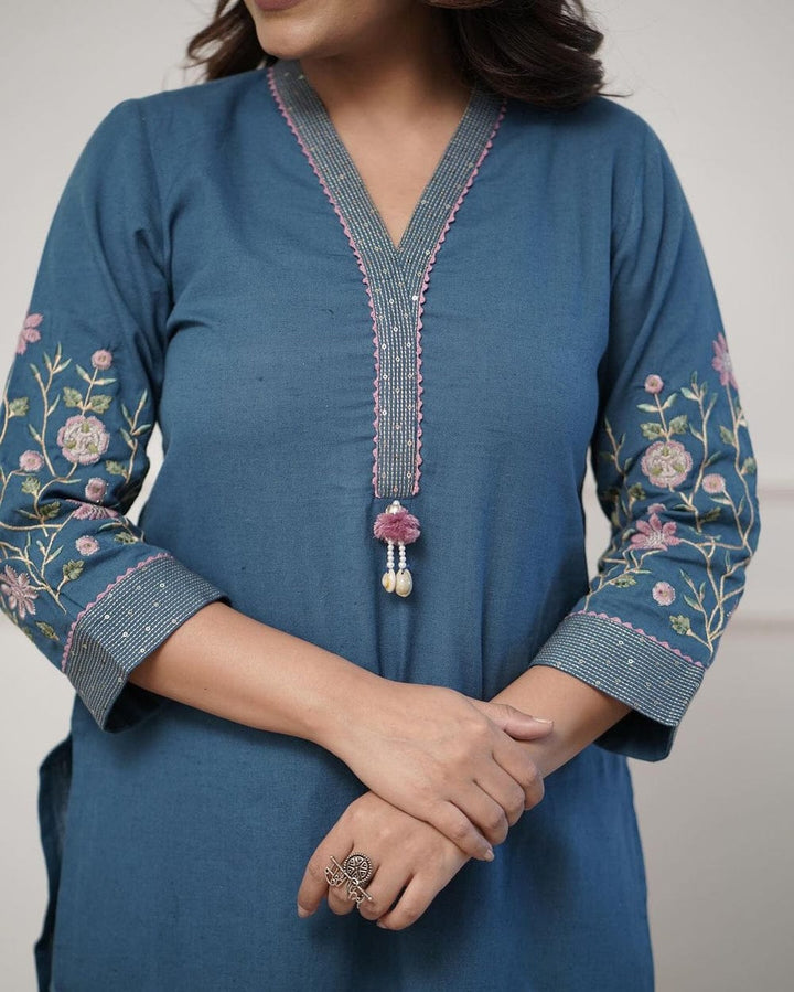 Mohana Cotton  Kurti Set