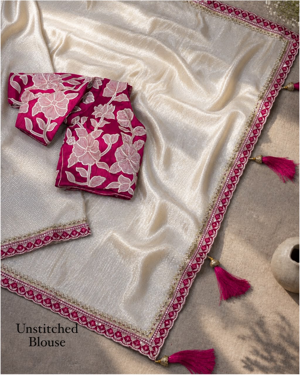 Revolutionary Grace Viscose Satin Silk Saree