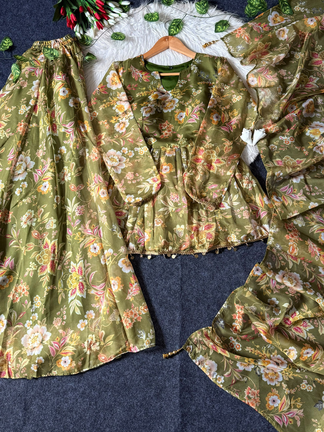 The Romance of Bloom Designer Sharara Set