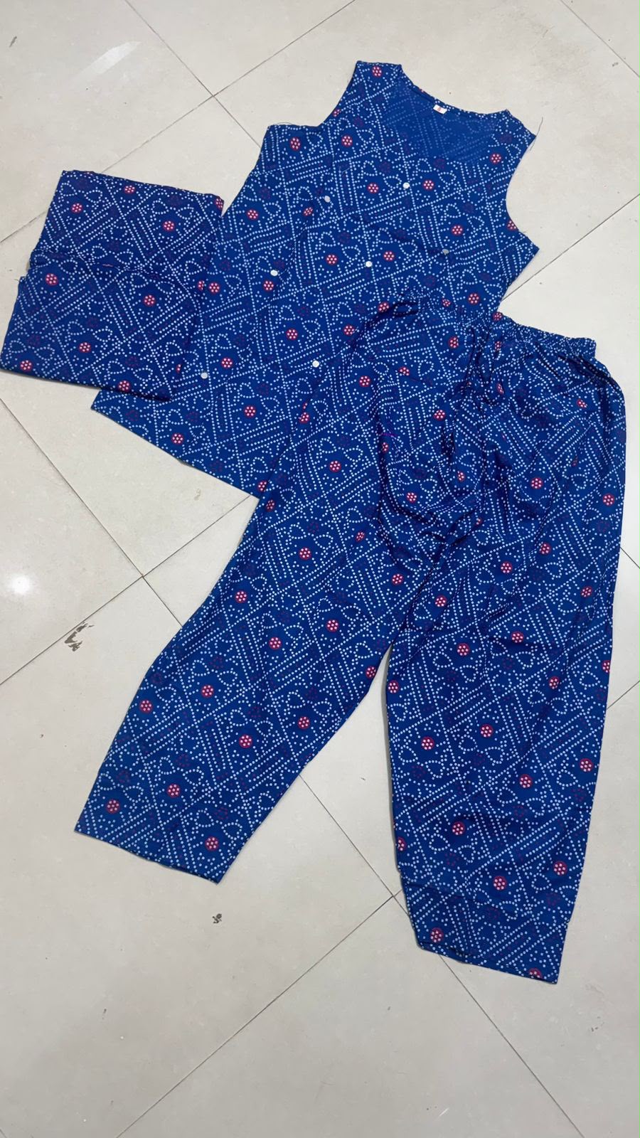 Swag Wali Kudi Premium Cotton Bandhani Kurti Set