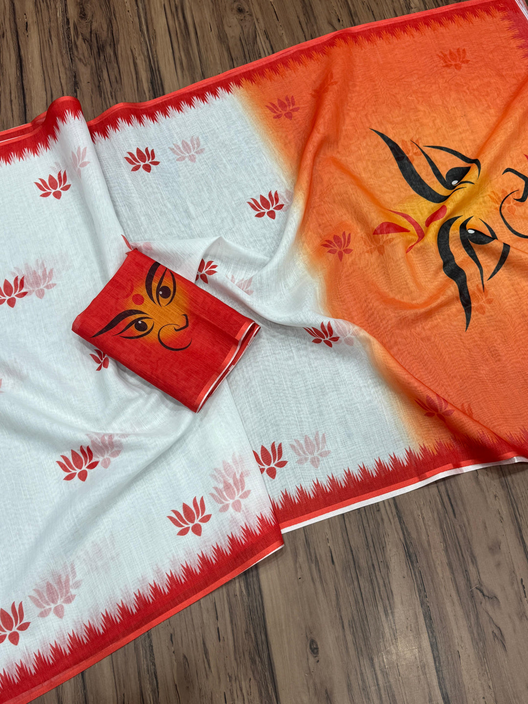Shakti & Shringar Soft Linen Printed Saree