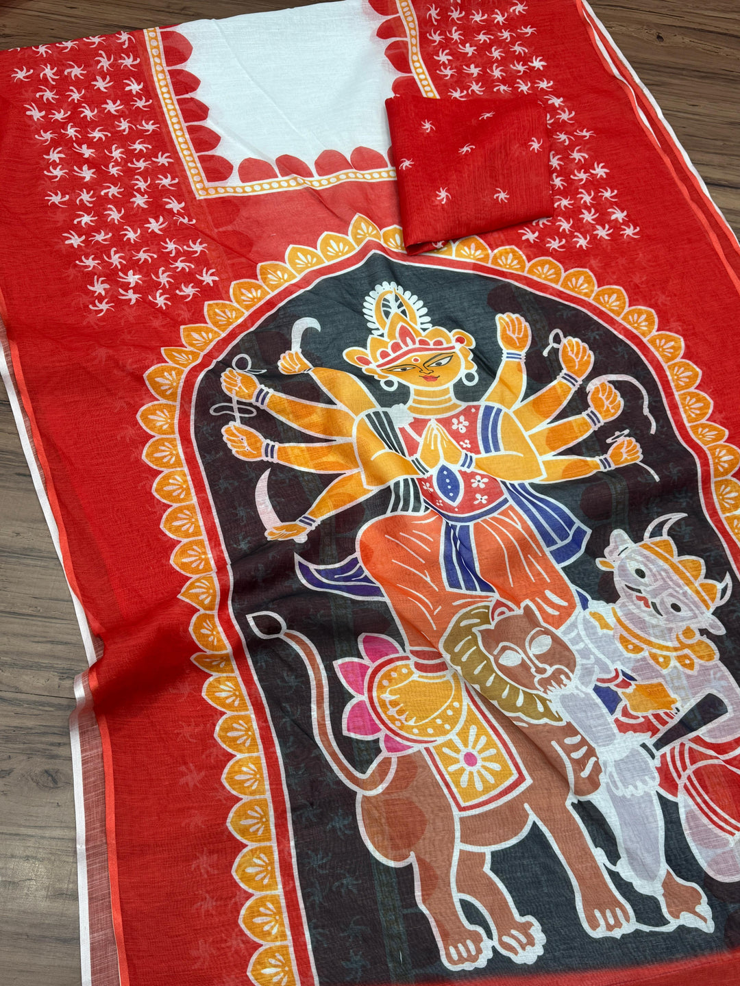 Shakti & Shringar Soft Linen Printed Saree