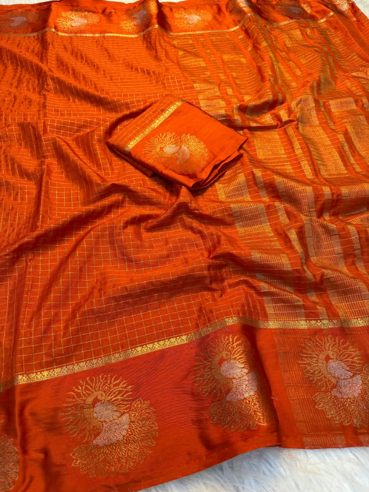 Legacy of Elegance Viscose Crepe Silk Saree