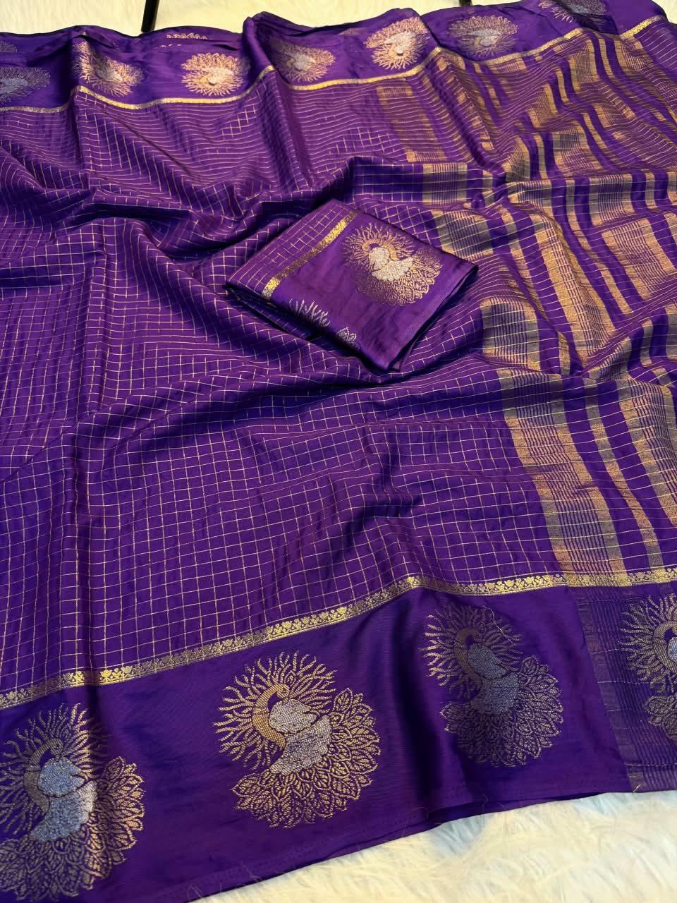 Legacy of Elegance Viscose Crepe Silk Saree