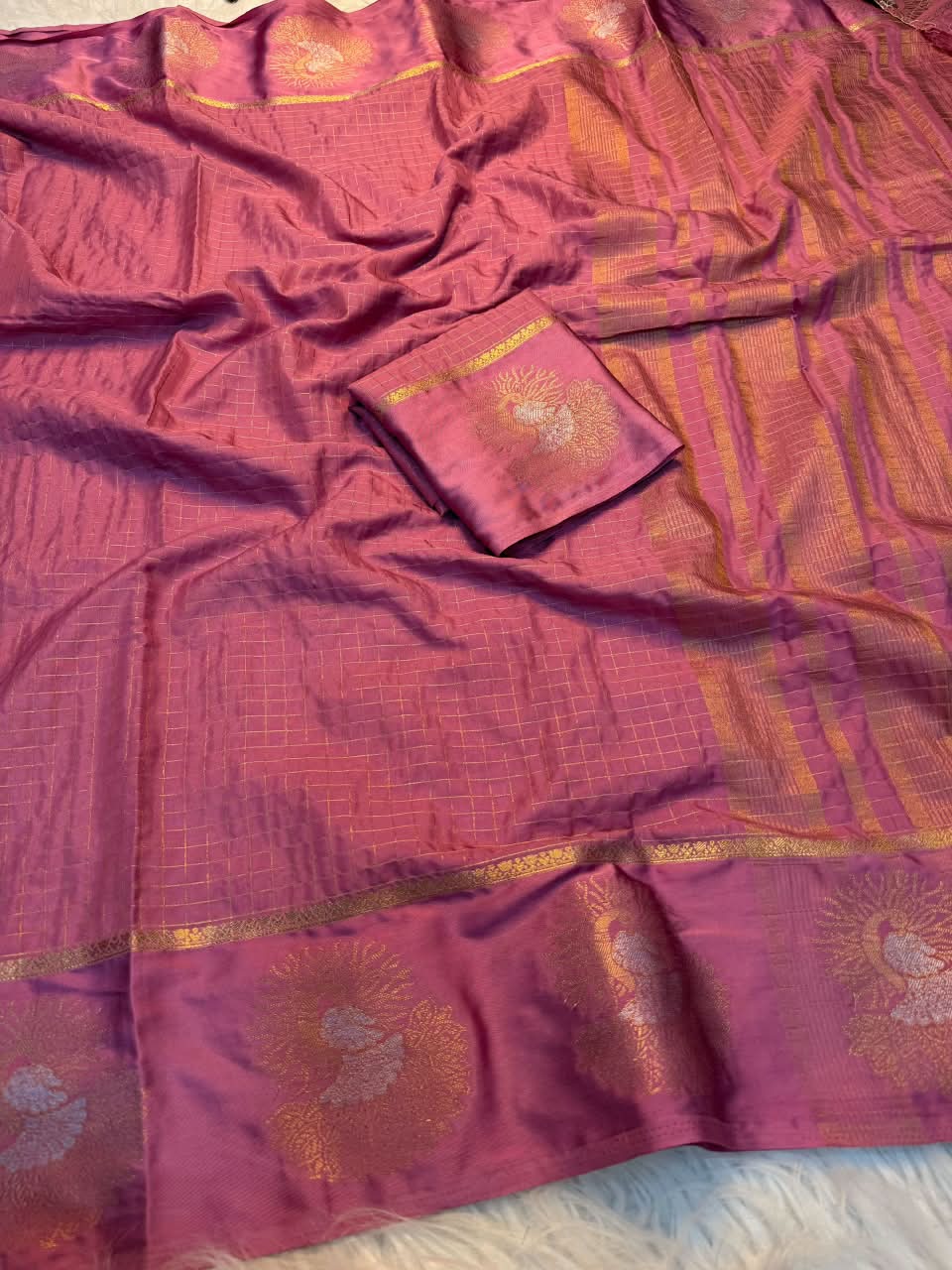 Legacy of Elegance Viscose Crepe Silk Saree