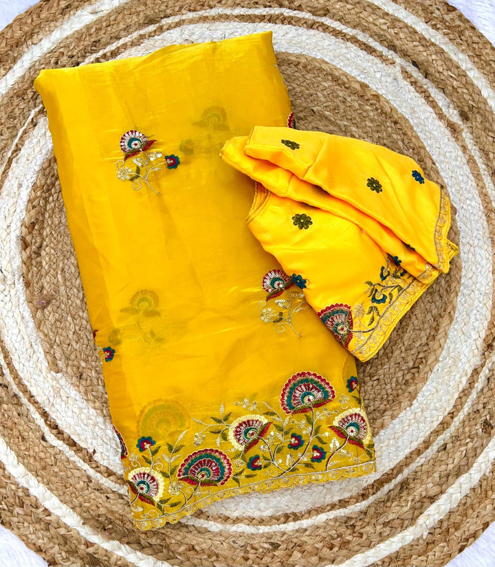 Aurum Affair – Soft Satin Organza Saree