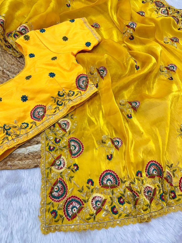 Aurum Affair – Soft Satin Organza Saree