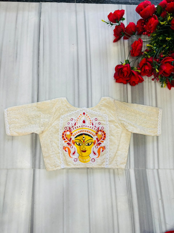 Dugga Nandini Designer Hakoba  Embroidered  Blouse