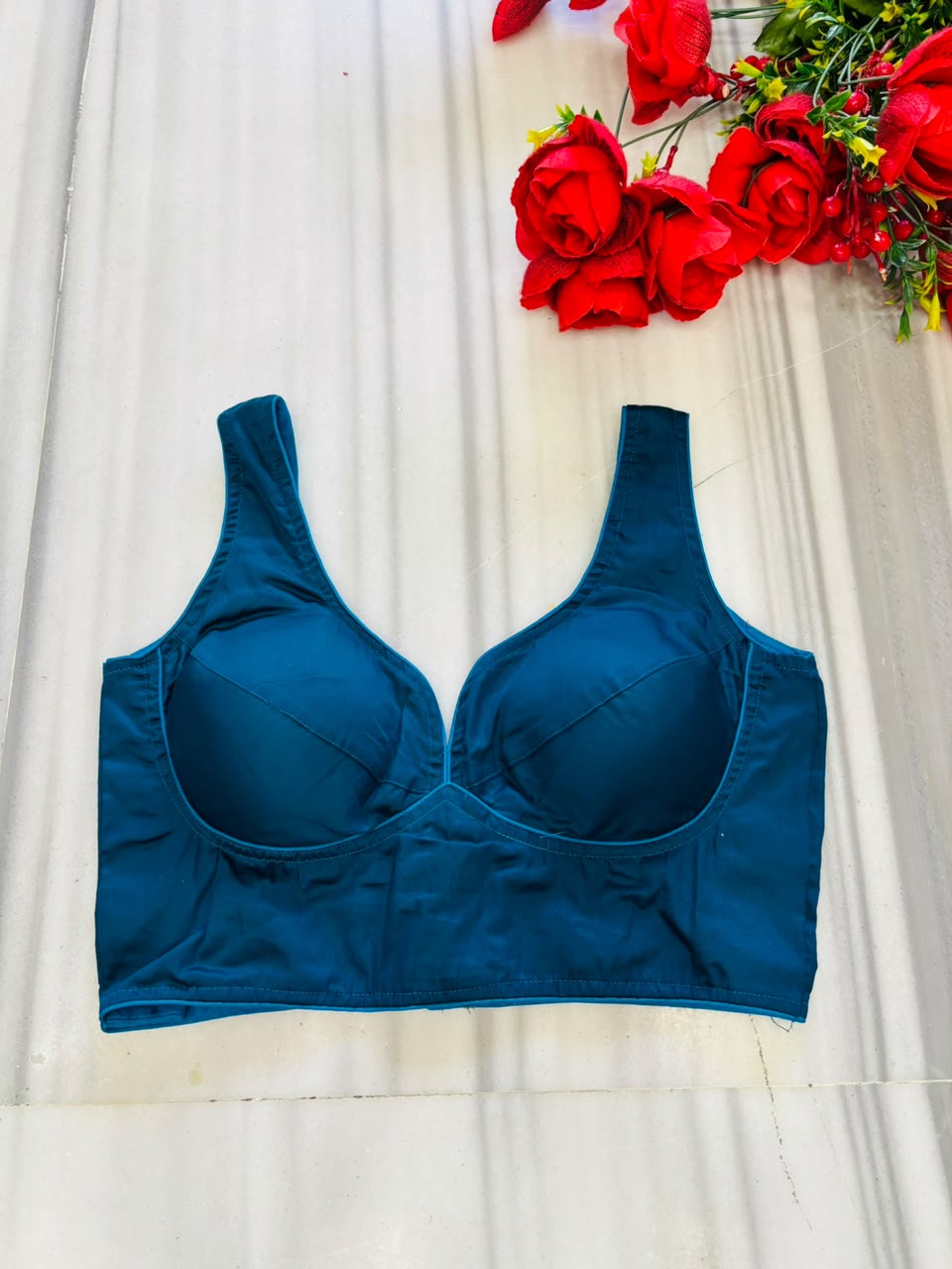 Royal Crush Cotton Slik Blouse