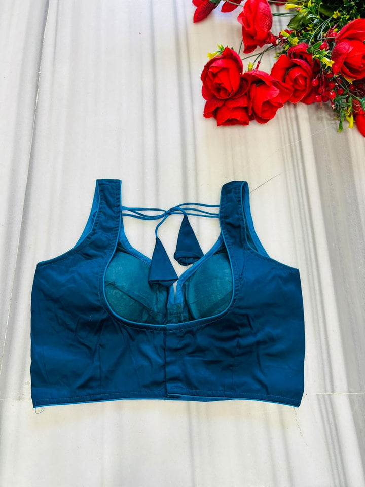 Royal Crush Cotton Slik Blouse