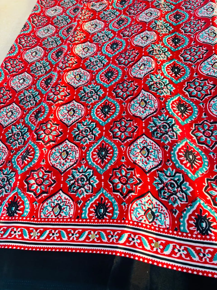 Pretty Obsession Modal Silk Saree With Mirror Work