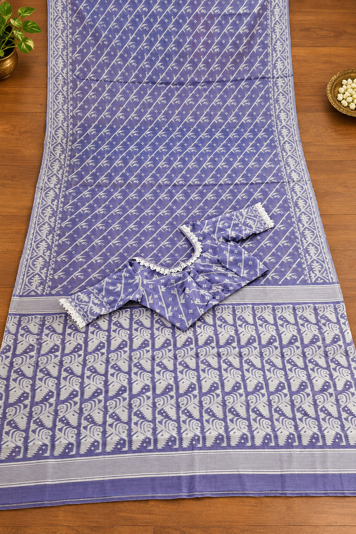 🌸 Rangmohini Bengal Jamdani Saree Set 🌸