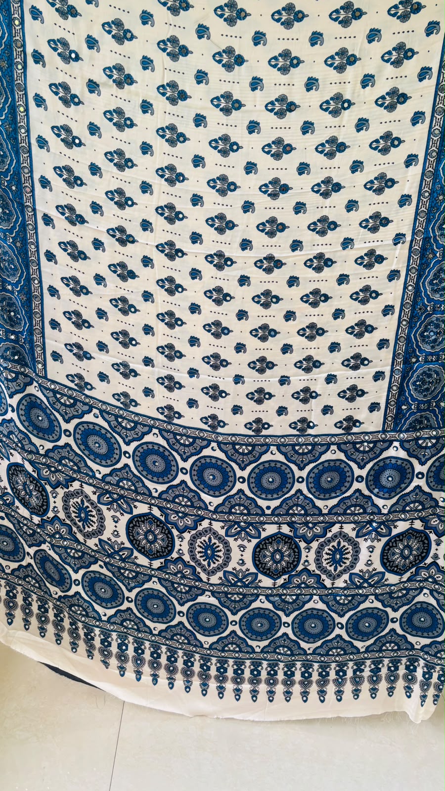 Pretty Obsession Modal Silk Saree With Mirror Work