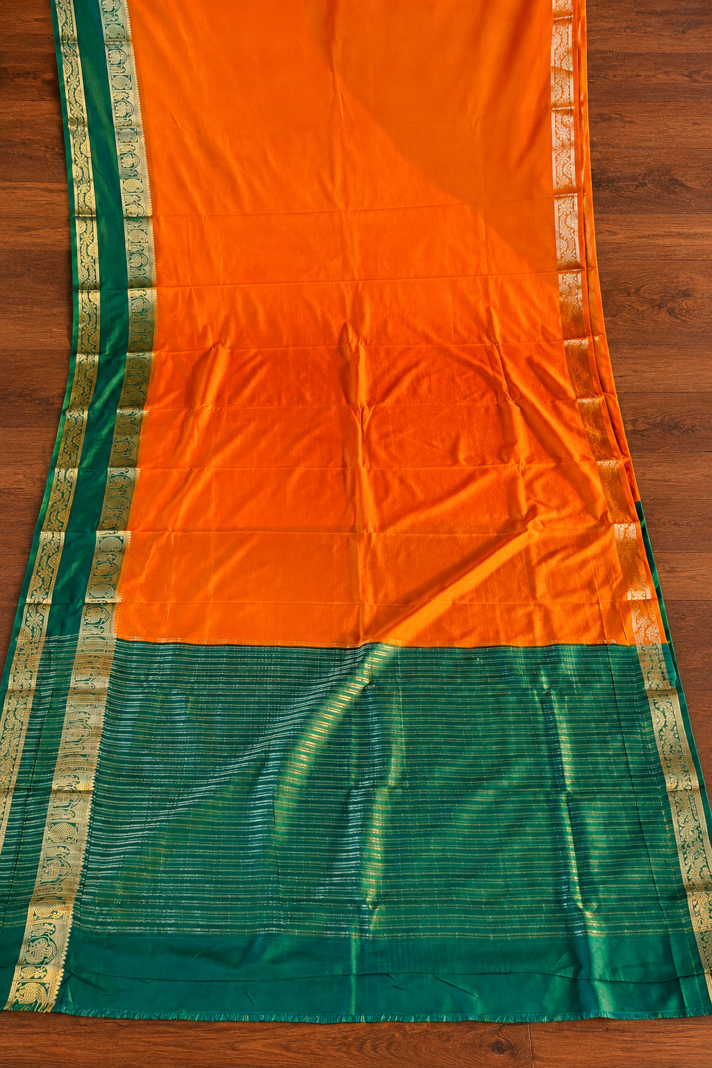 Royal Enchantress Mysore Crepe Silk ( Semi ) Saree