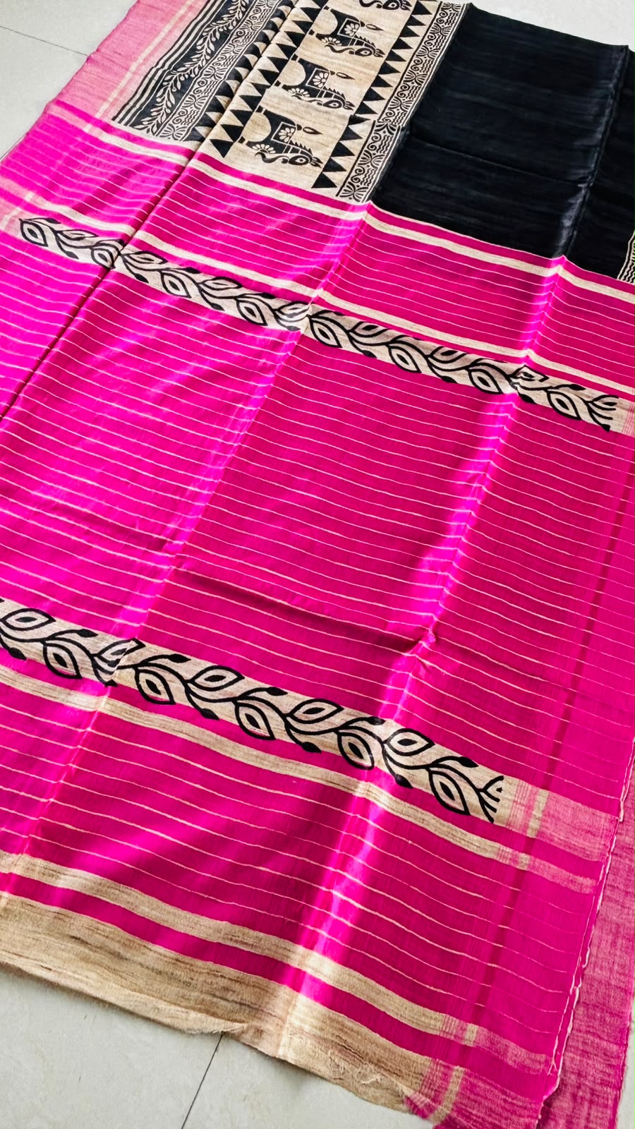 Aabhaangi Ghicha Tussar Silk Saree