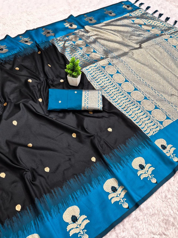 Divine Glance Banarasi  Ikkat Silk ( Semi ) Saree