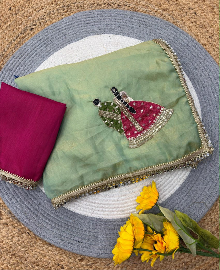 Shaadi Sargam Fancy Silk Saree with Cutdana Work
