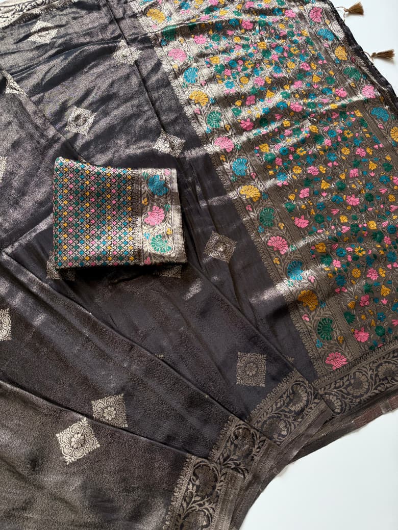 Sajni Sawariya Tissue Banarasi Saree