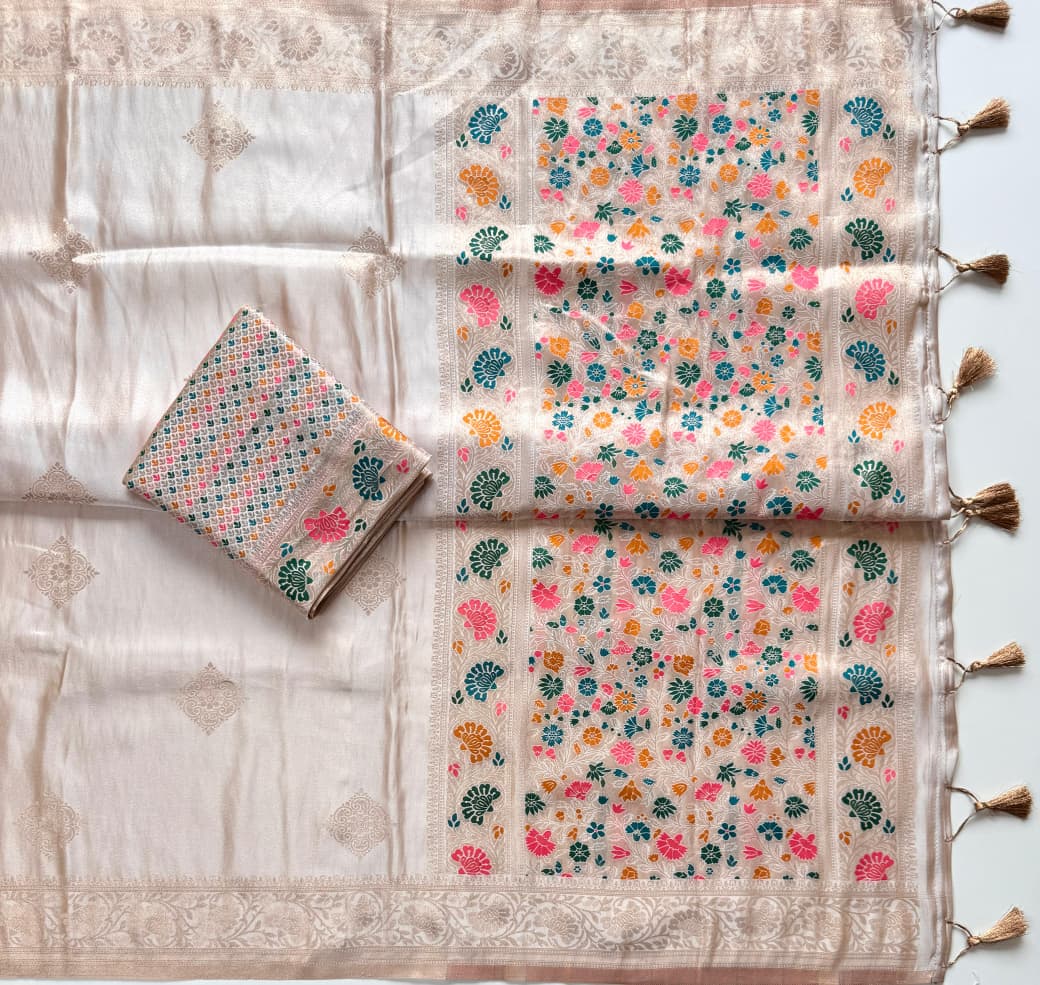 Sajni Sawariya Tissue Banarasi Saree