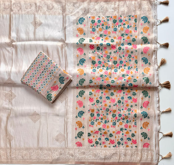 Sajni Sawariya Tissue Banarasi Saree