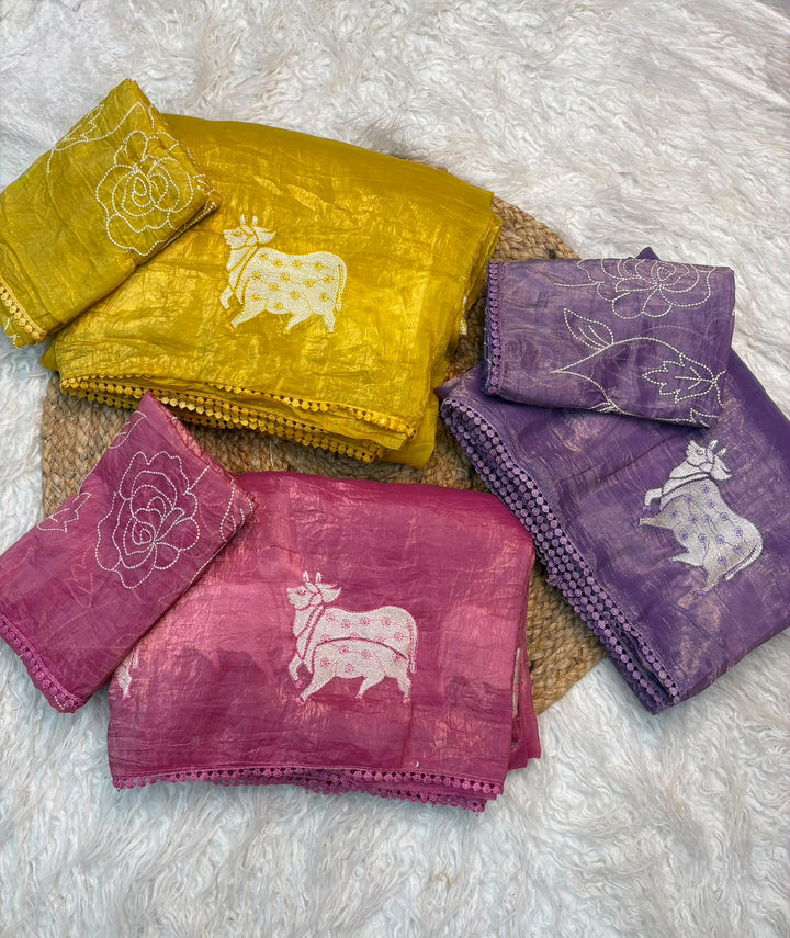 Blessings of Tradition Crush Silk Saree