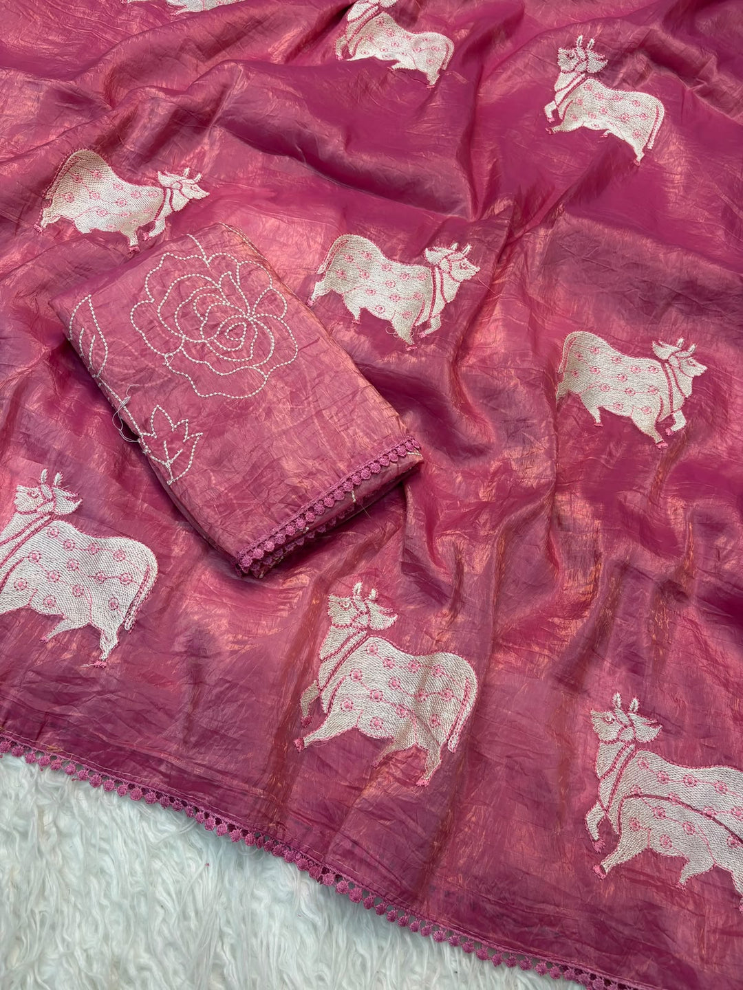 Blessings of Tradition Crush Silk Saree