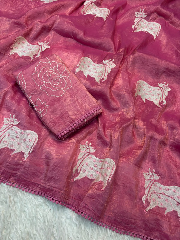 Blessings of Tradition Crush Silk Saree