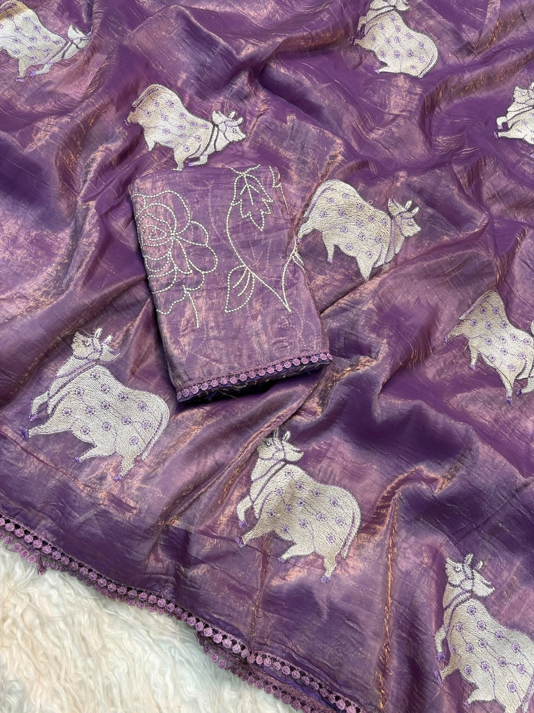 Blessings of Tradition Crush Silk Saree
