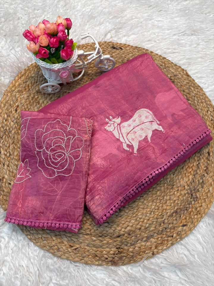 Blessings of Tradition Crush Silk Saree
