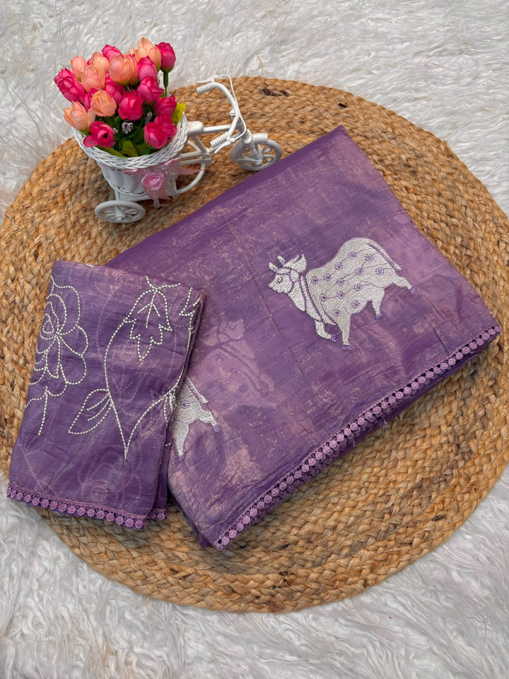 Blessings of Tradition Crush Silk Saree