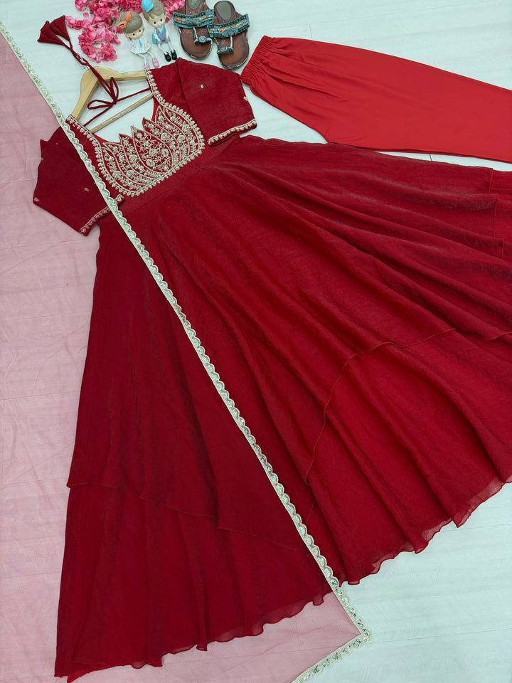 Aurevia Embroidery Gown Set