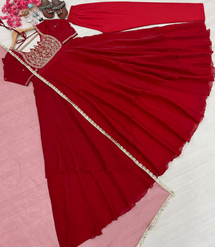 Aurevia Embroidery Gown Set