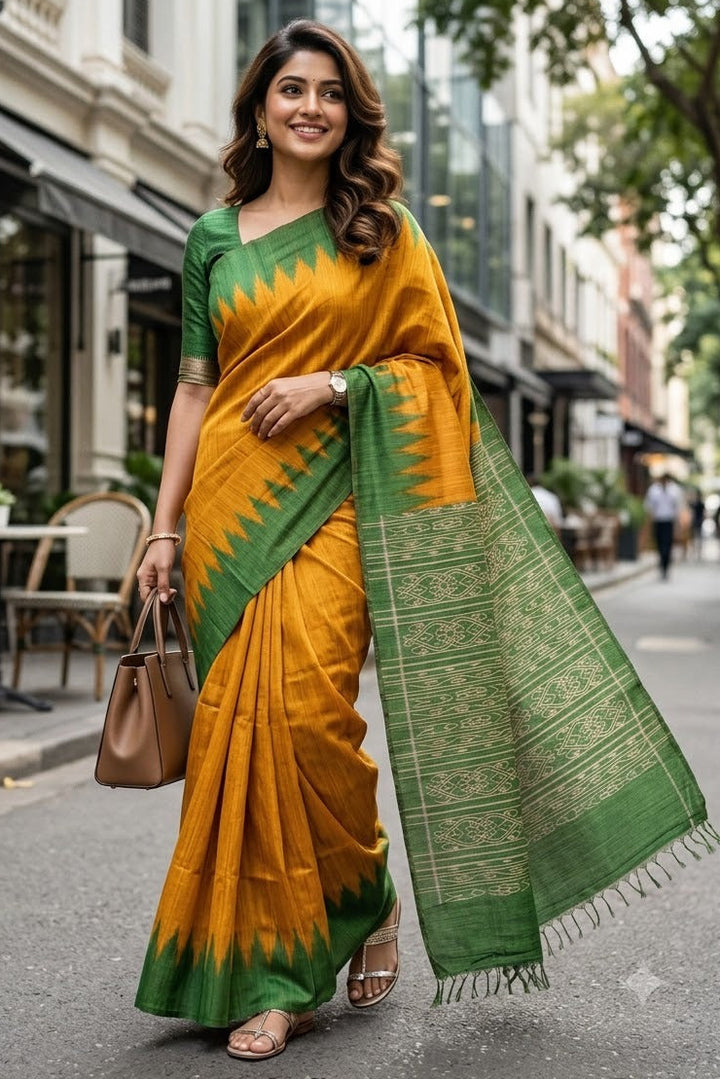 Aranyani Ghicha Tussar Silk Saree
