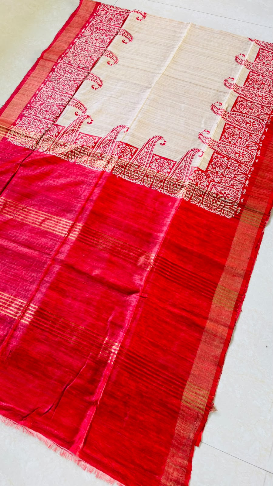 Aabhaangi  Ghicha Tussar Silk Saree