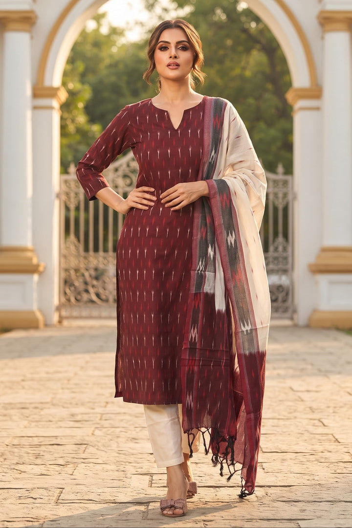Sprinkle Of Joy Khadi Cotton Kurti Set