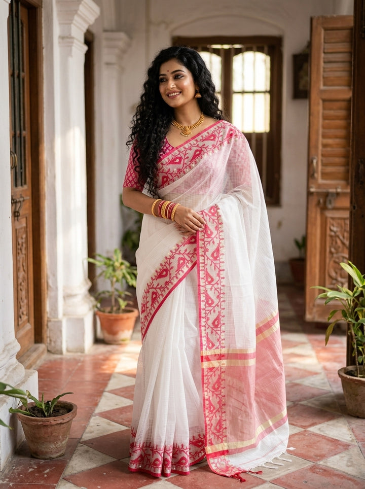 Kankabati Premium Kota Jamdani Saree