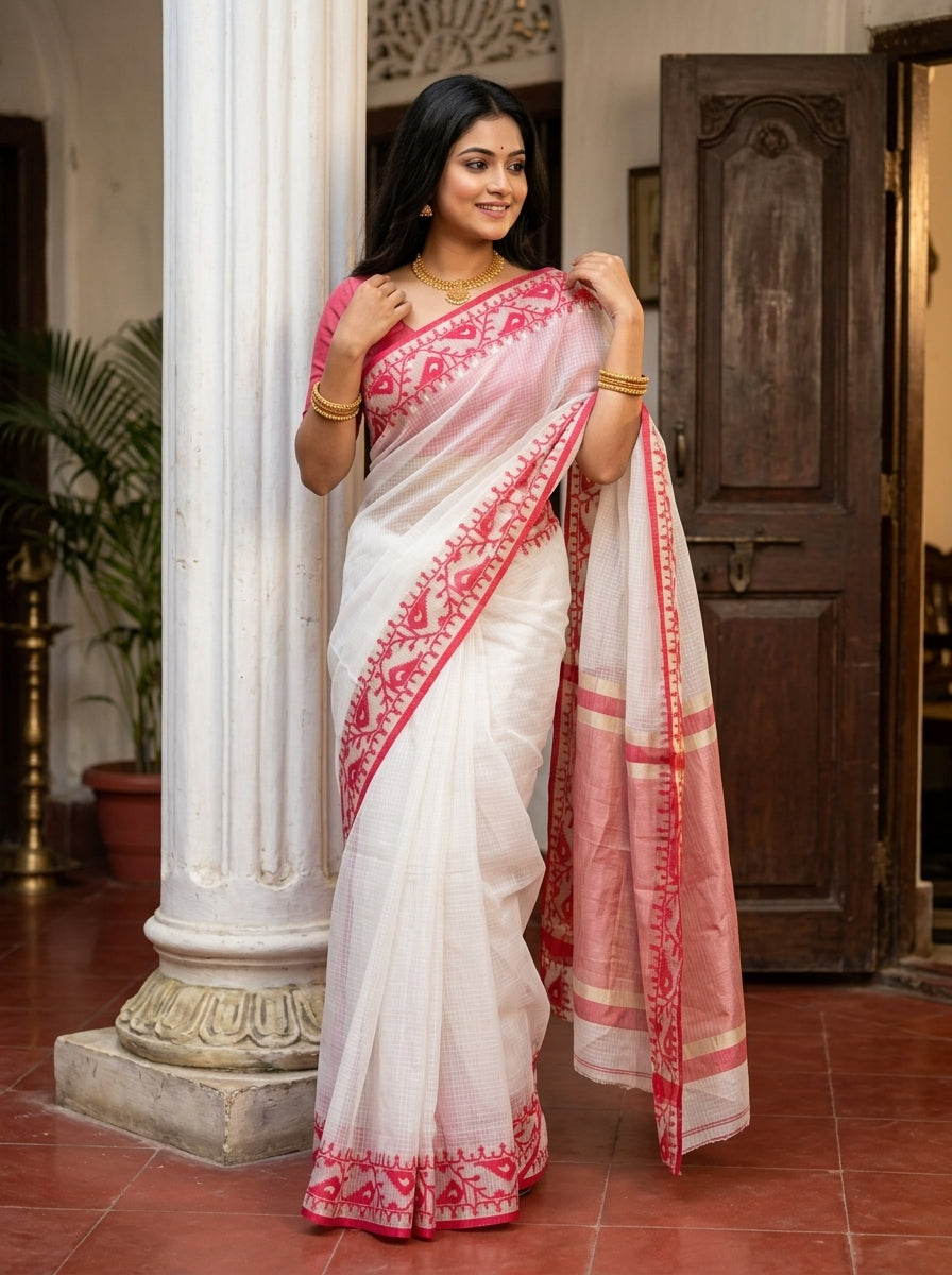 Kankabati Premium Kota Jamdani Saree