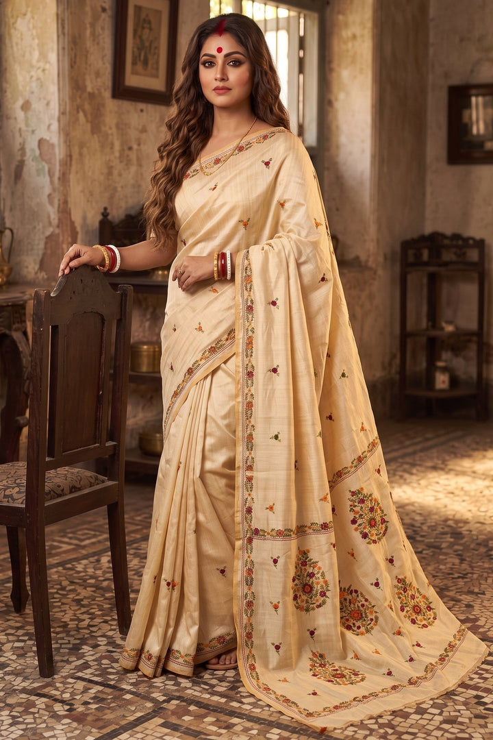 Swarnanjali Semi Tussar Silk Saree 3
