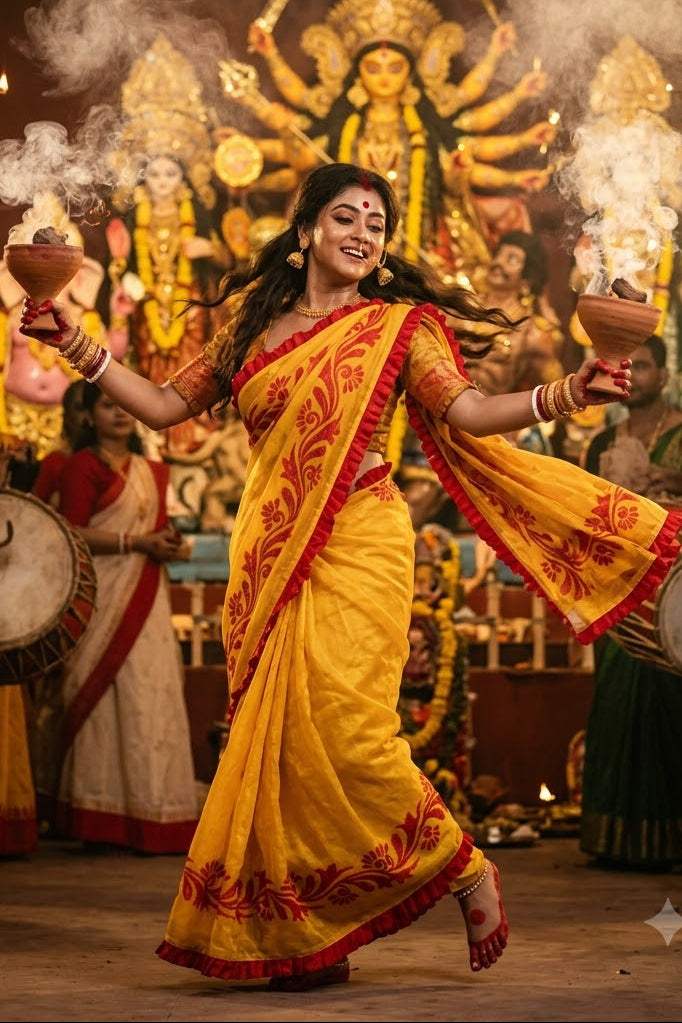 Pushpanjali Special Jamdani Saree