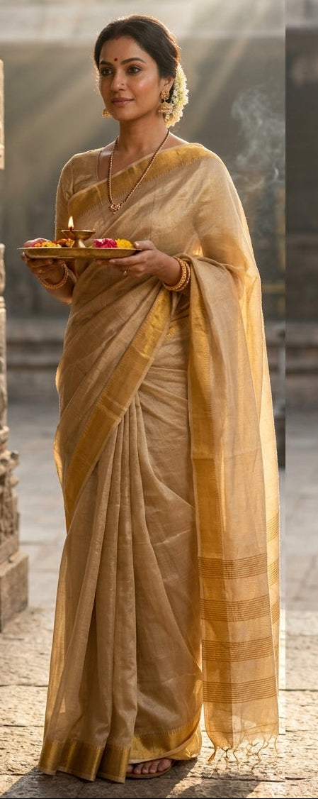 Pampering The Tissue Silk Saree