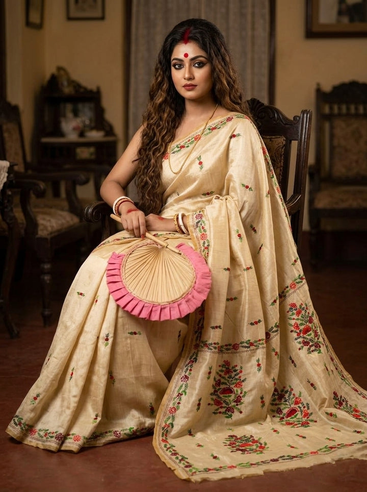 Swarnanjali Semi Tussar Silk Saree 1