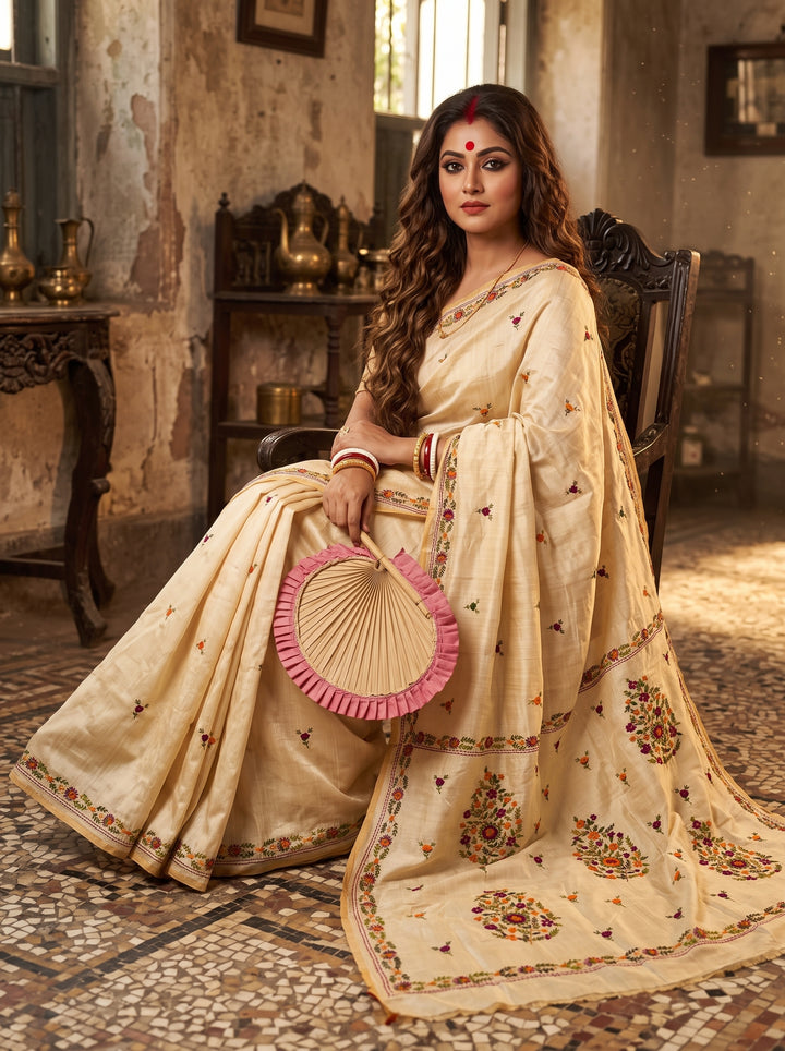 Swarnanjali Semi Tussar Silk Saree 3