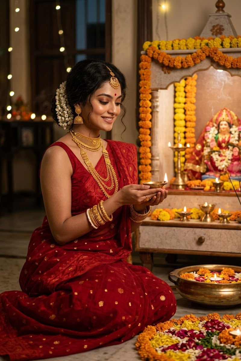 Gouri’s Grace Jamdani Saree