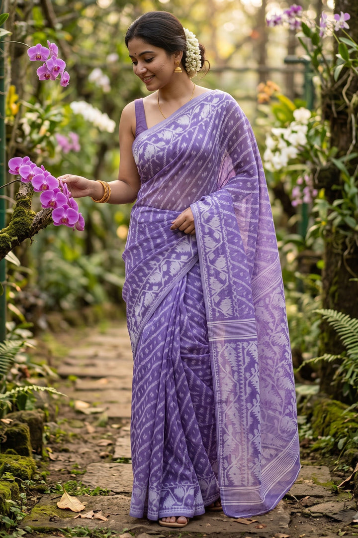 Bangaliyana Jamdani Saree
