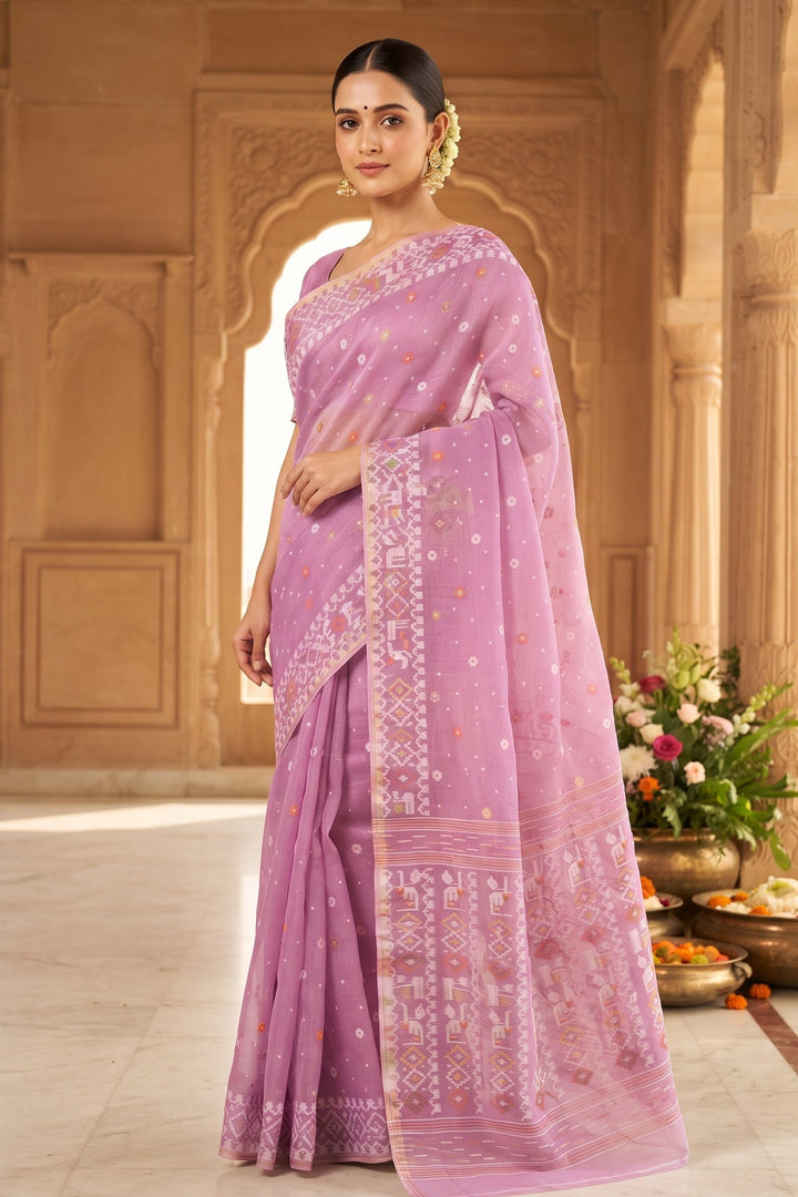 Moonloom Bengal Jamdani Saree
