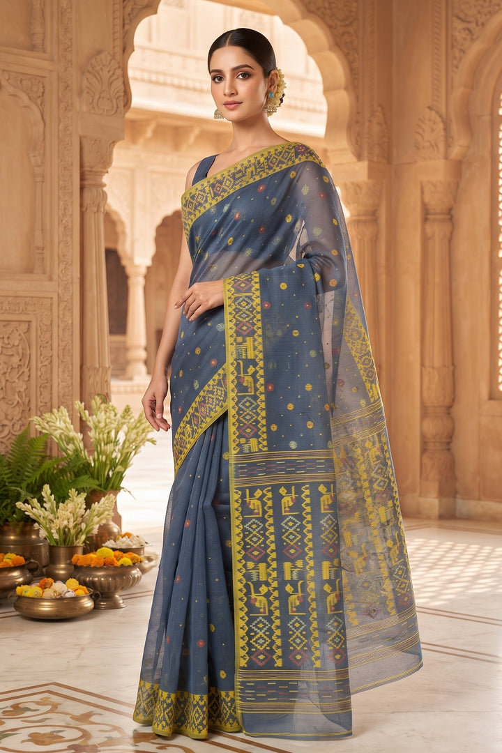 Moonloom Bengal Jamdani Saree