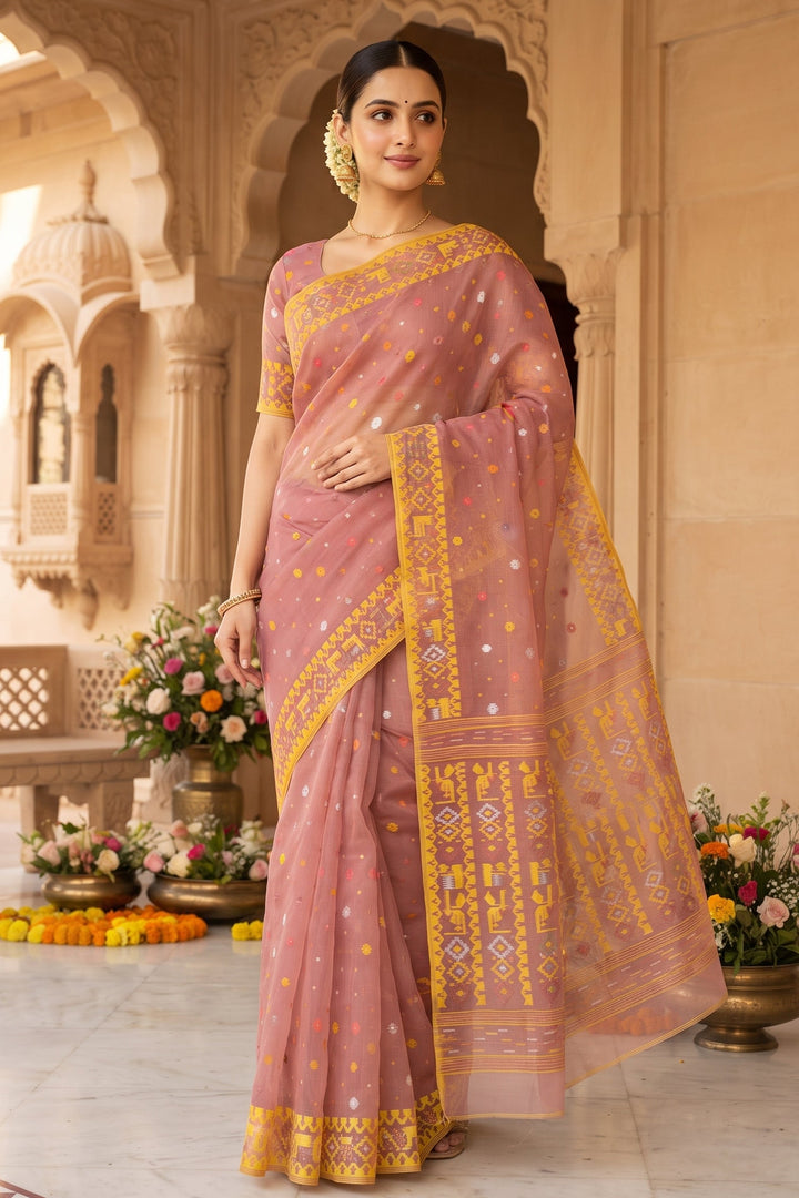 Moonloom Bengal Jamdani Saree