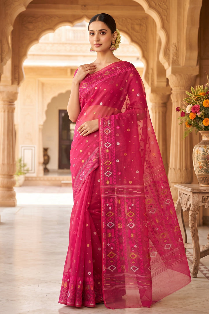 Moonloom Bengal Jamdani Saree